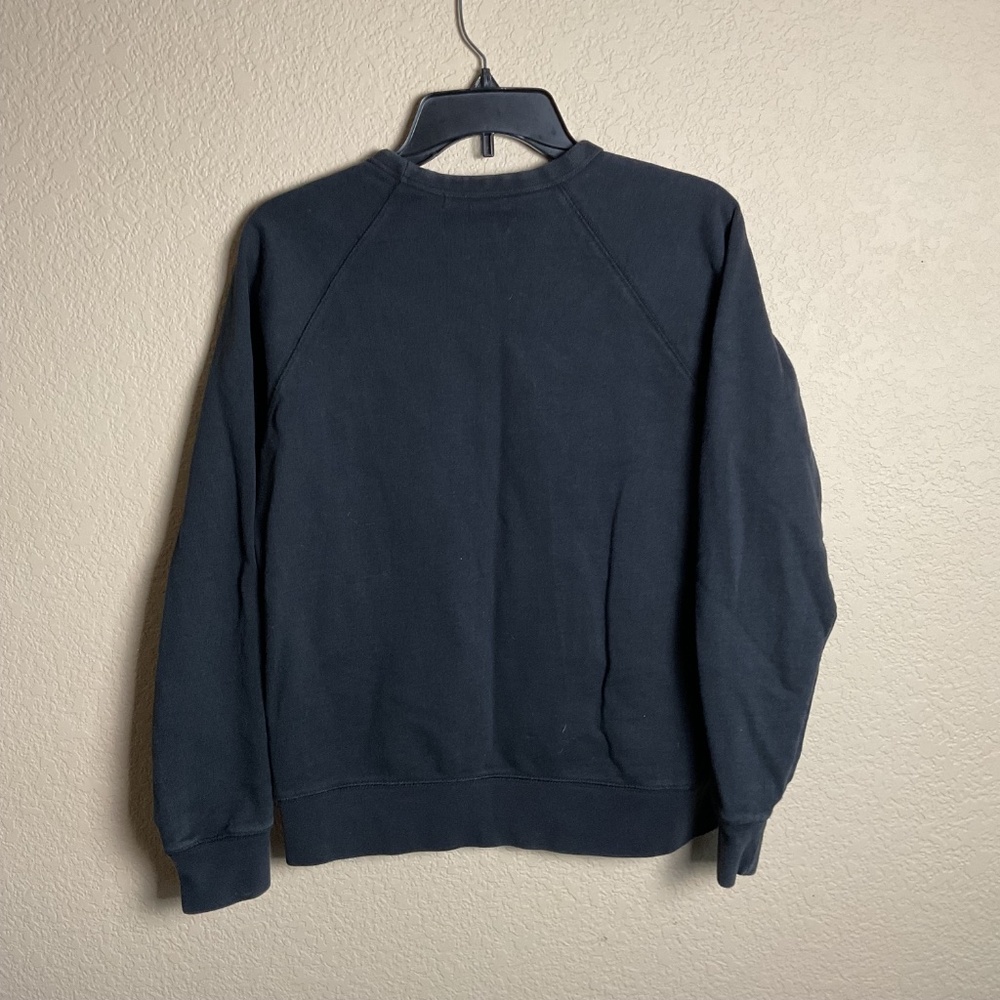 Everlane Womens Black XS Classic French Terry Sweatshirt Crew Neck Casual Cotton - Picture 2 of 4